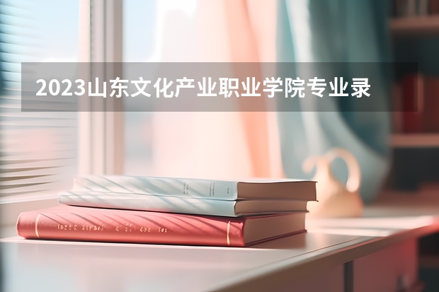 2023山东文化产业职业学院专业录取分数线 山东文化产业职业学院专业排名