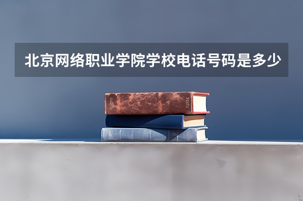 北京网络职业学院学校电话号码是多少 北京网络职业学院简介