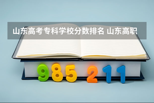 山东高考专科学校分数排名 山东高职院校排行榜及录取线