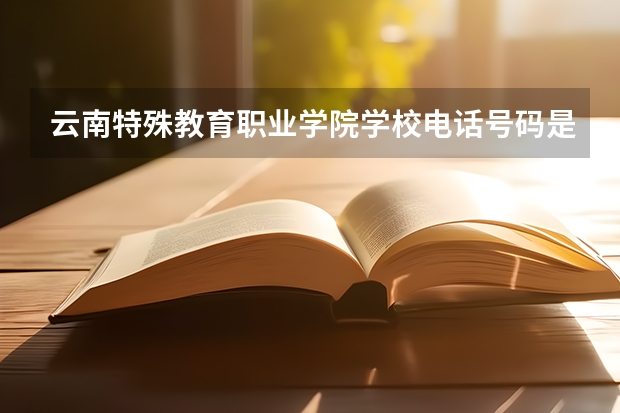 云南特殊教育职业学院学校电话号码是多少 云南特殊教育职业学院简介