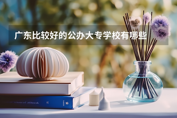 广东比较好的公办大专学校有哪些