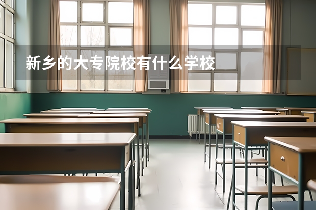 新乡的大专院校有什么学校