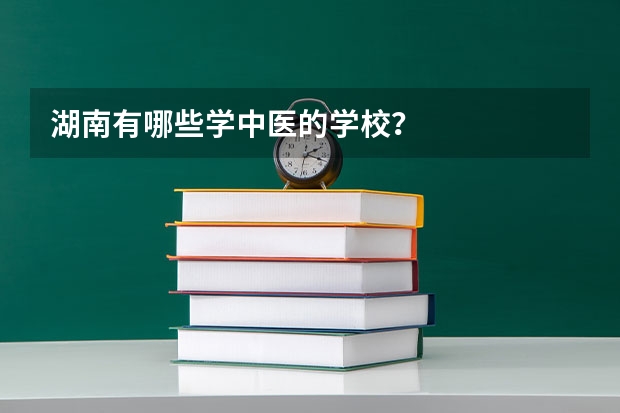 湖南有哪些学中医的学校？