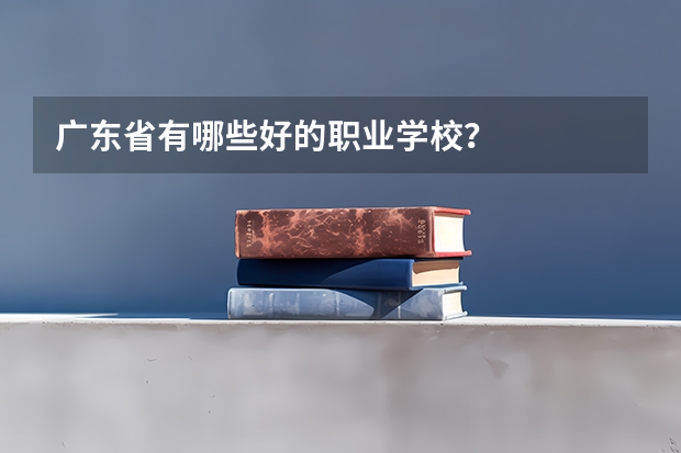 广东省有哪些好的职业学校？