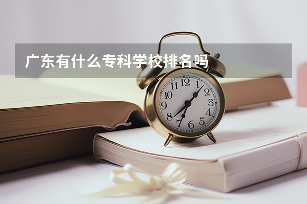 广东有什么专科学校排名吗