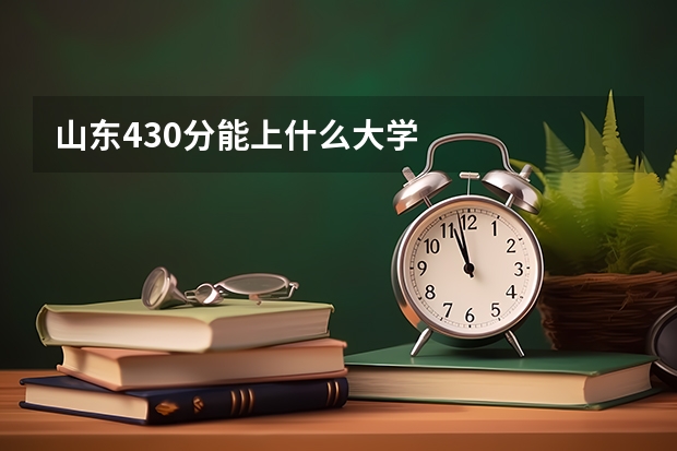 山东430分能上什么大学