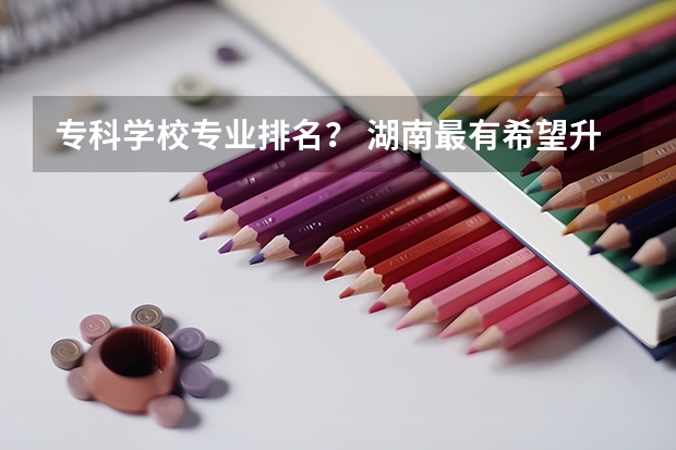 专科学校专业排名？ 湖南最有希望升本的专科学校