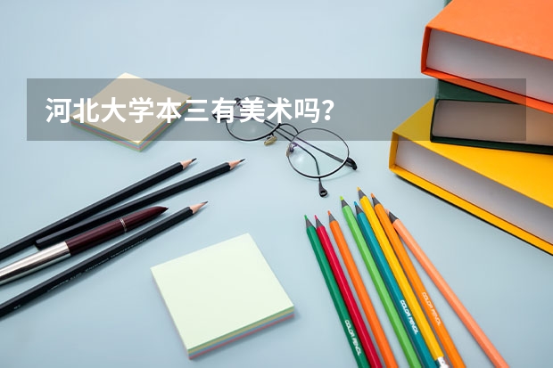 河北大学本三有美术吗？