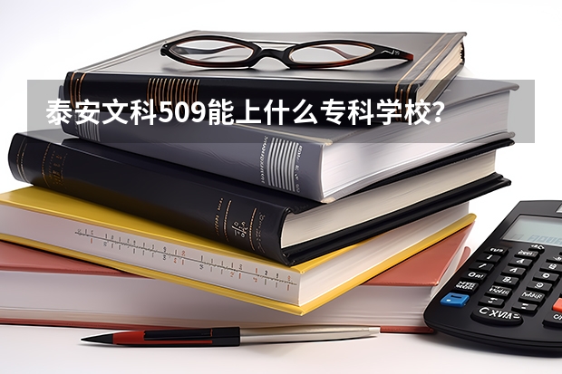 泰安文科509能上什么专科学校？