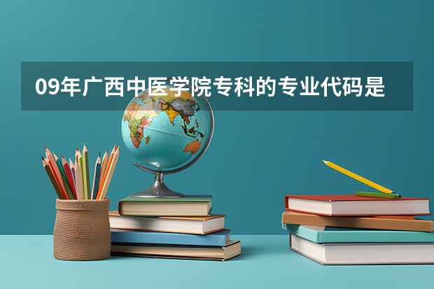 09年广西中医学院专科的专业代码是什么？