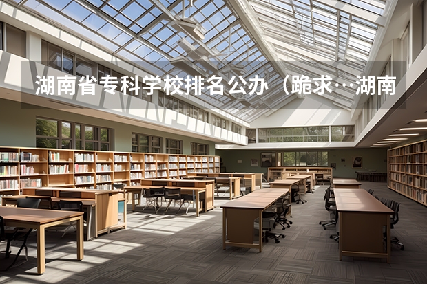 湖南省专科学校排名公办（跪求…湖南省所有的专科学校。）