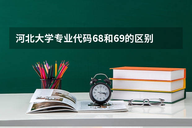 河北大学专业代码68和69的区别 河北省自考本科考那个专业最少？