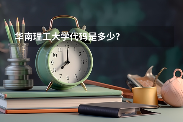 华南理工大学代码是多少？