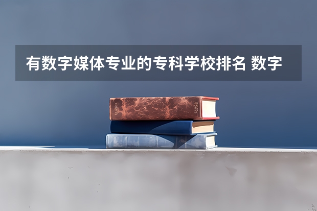 有数字媒体专业的专科学校排名 数字媒体艺术中国大学排名